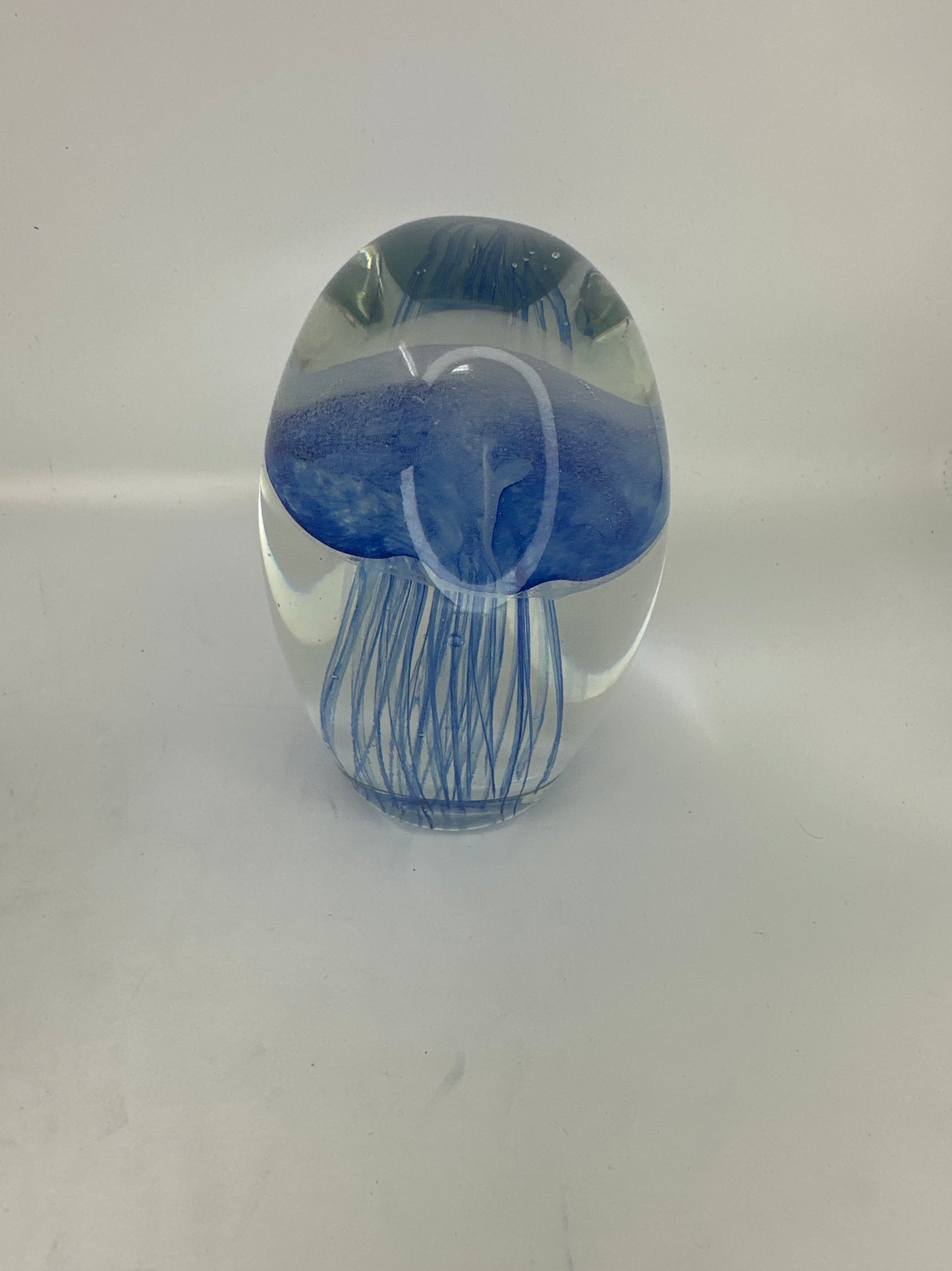 Jellyfish Art Glass Paperweight