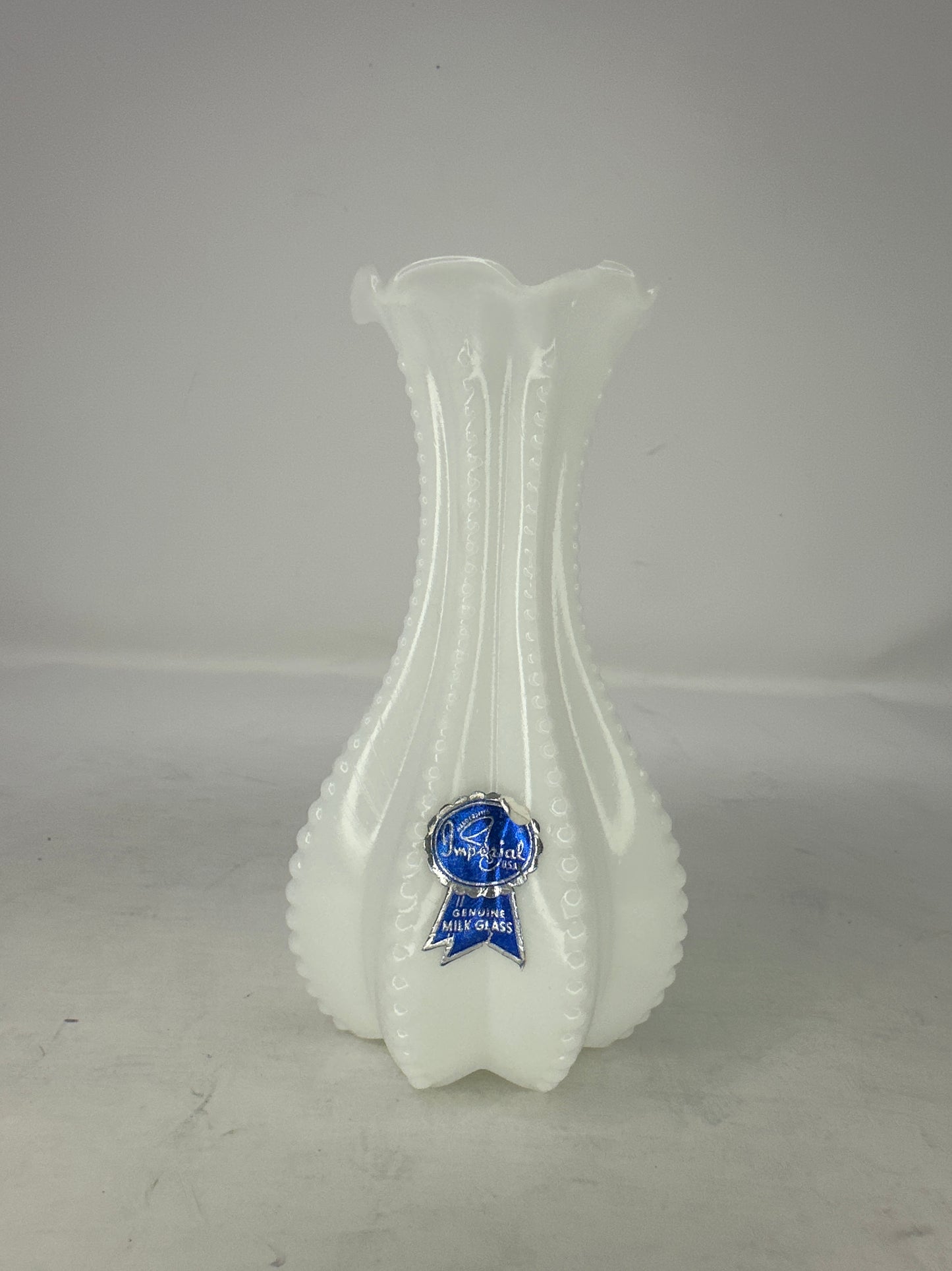 Imperial Milk Glass Bud Vase