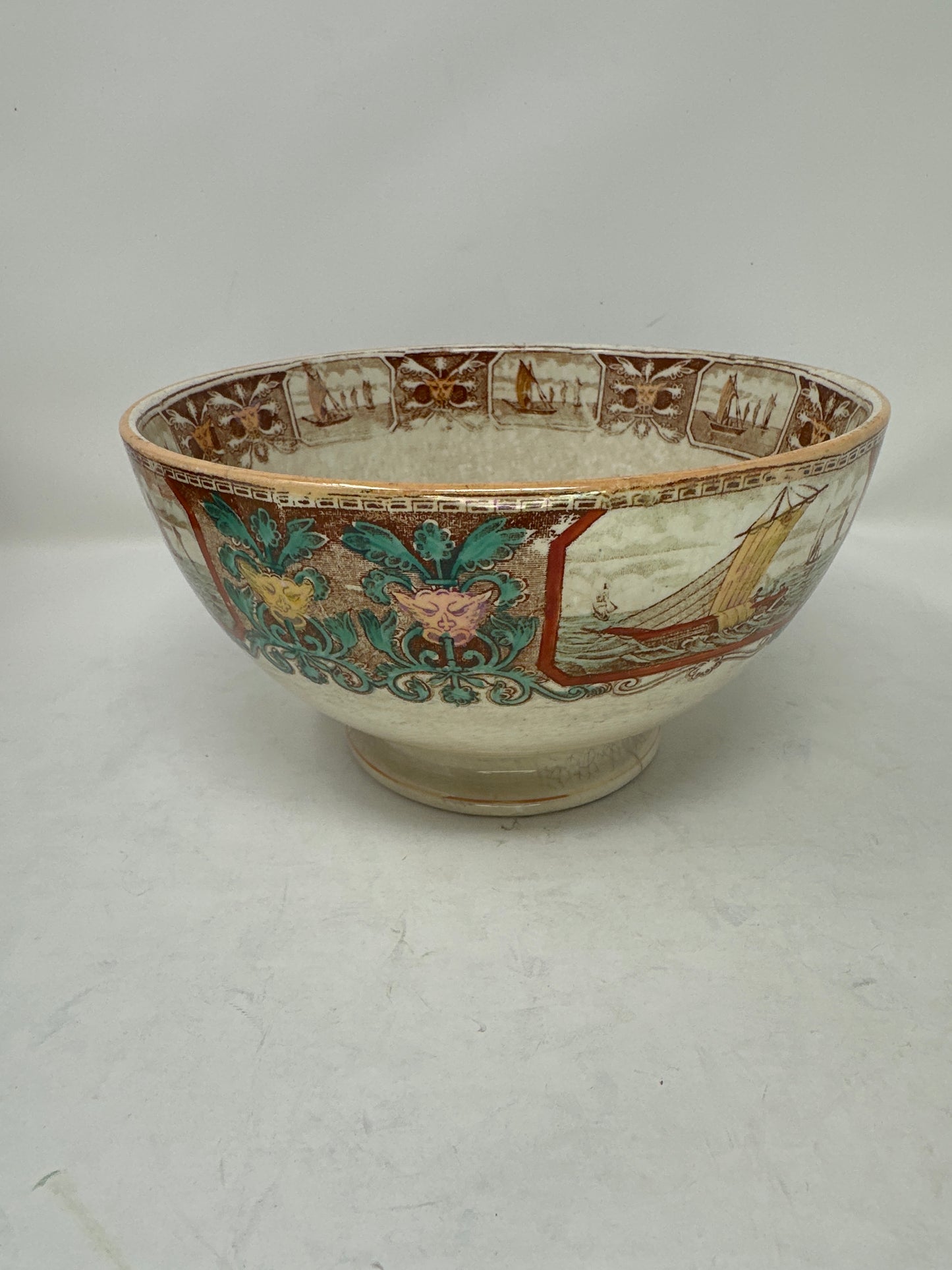 Antique Maesticht Marine Bowl