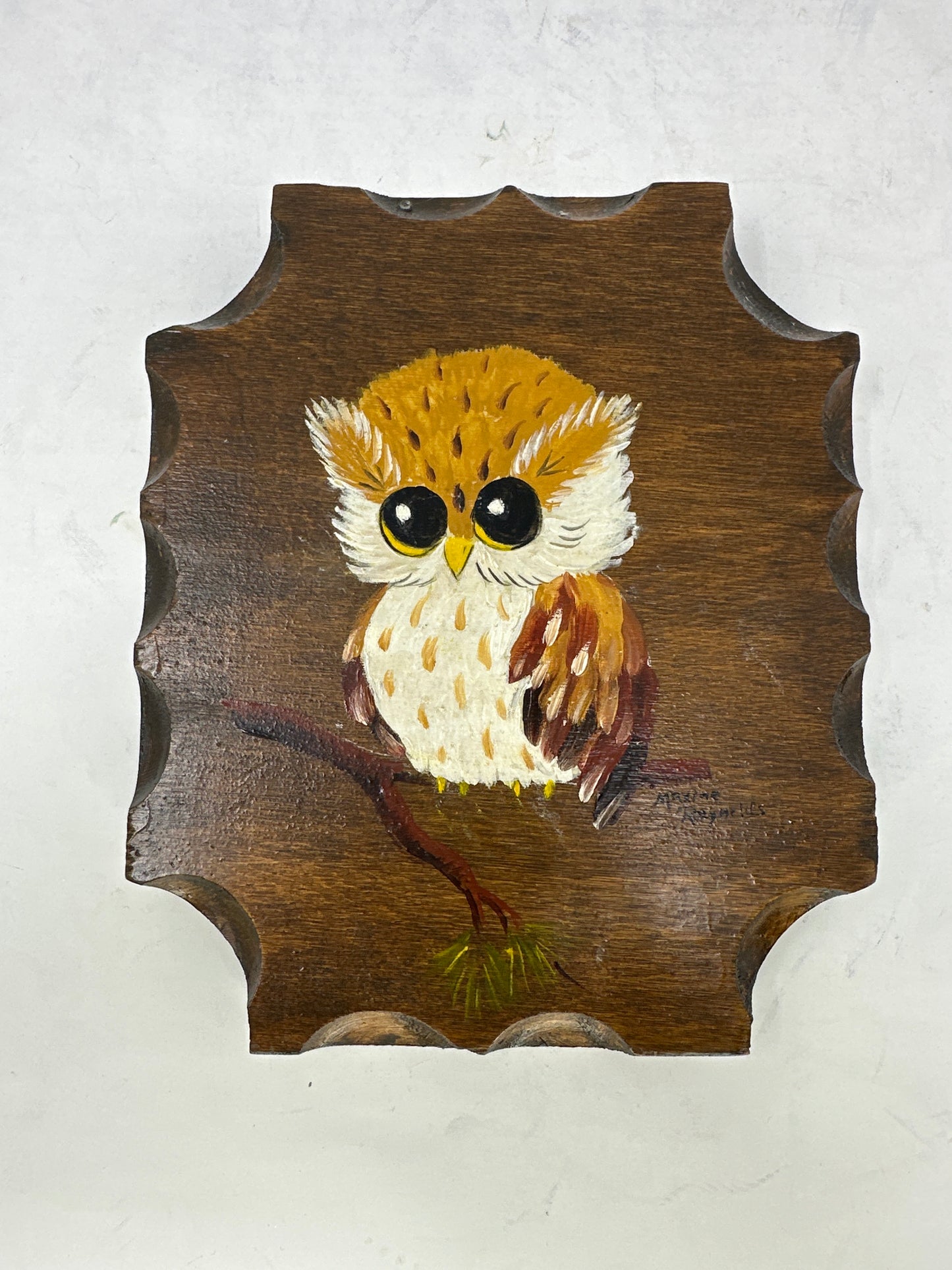 Hand painted Owl - Maxine Reynolds