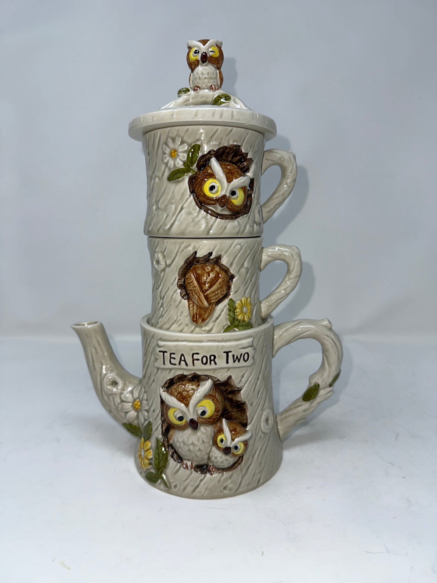 “Tea for Two” Owl Set circa 1977