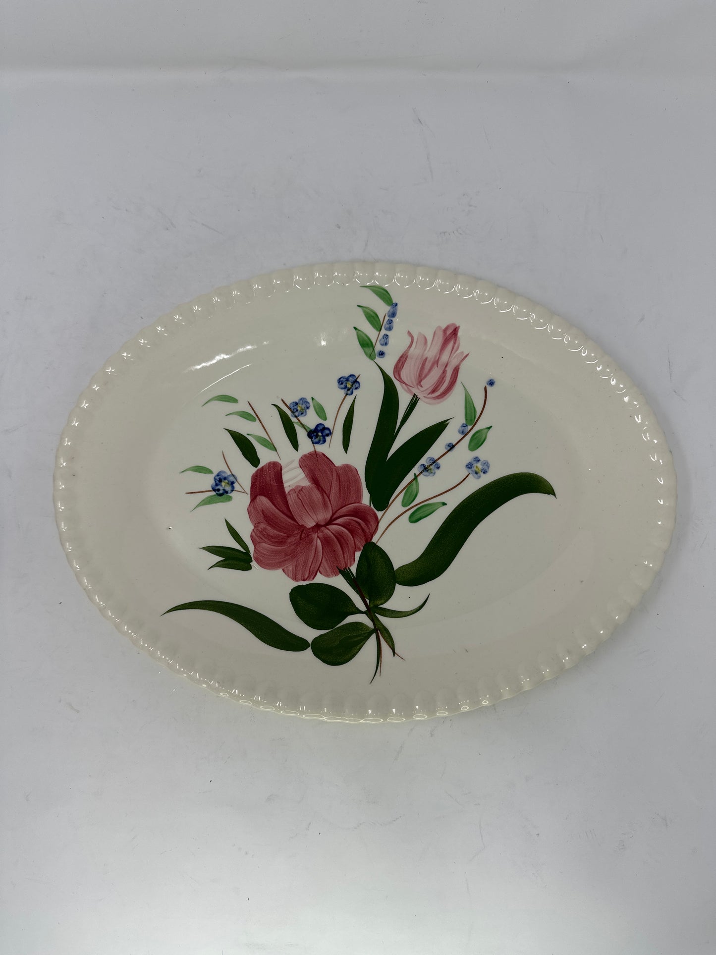Blue Ridge Southern Pottery Small Painted Floral Platter