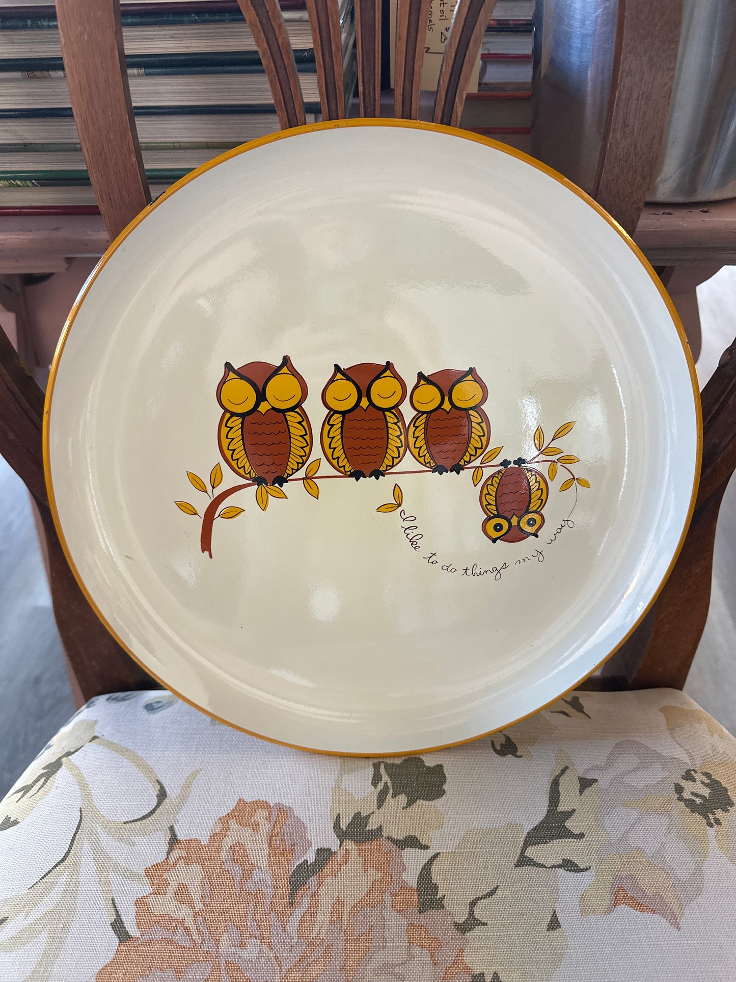 1970s Owl Tray