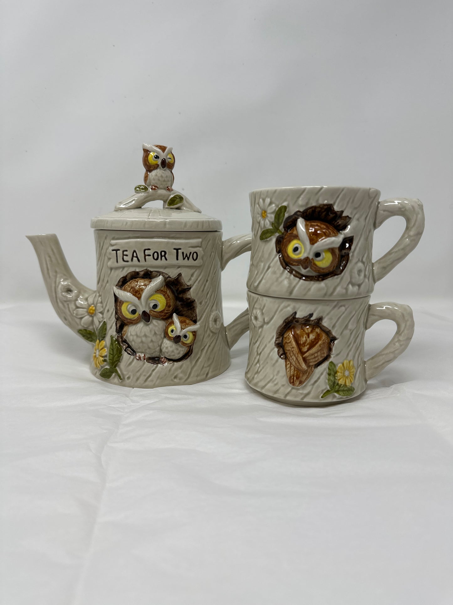 “Tea for Two” Owl Set circa 1977
