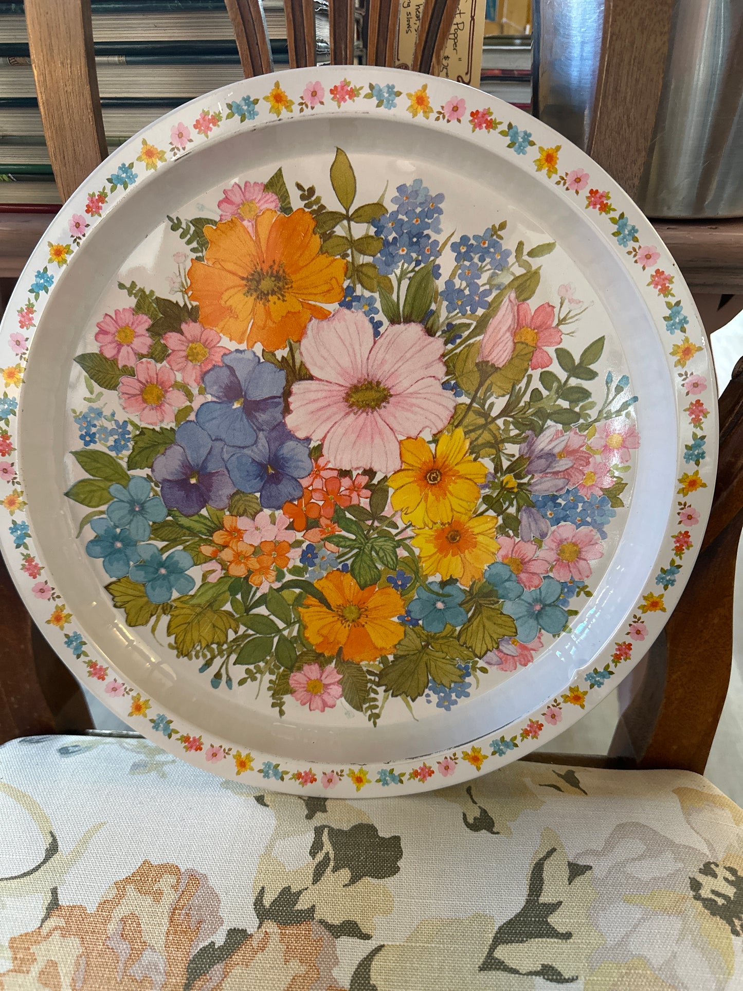 Vintage Flower Tray