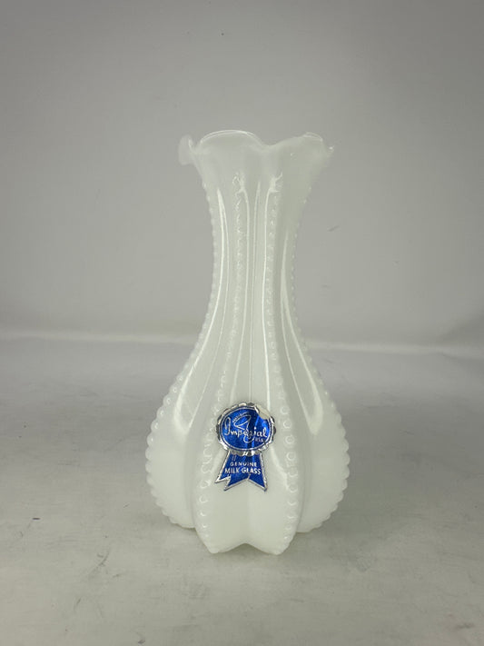 Imperial Milk Glass Bud Vase