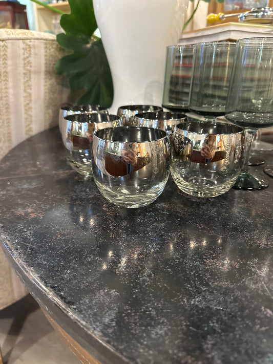 Vintage Roly Poly Shaded Highball Glasses