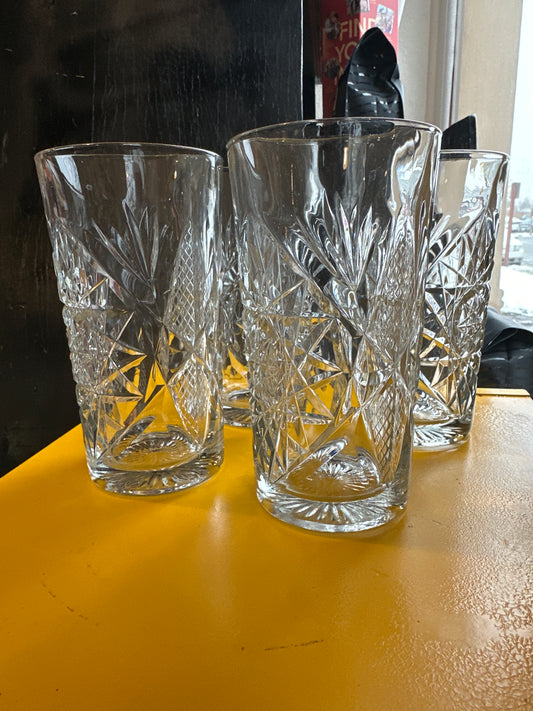 Libbey Hobstar Cooler Glass Tumbler