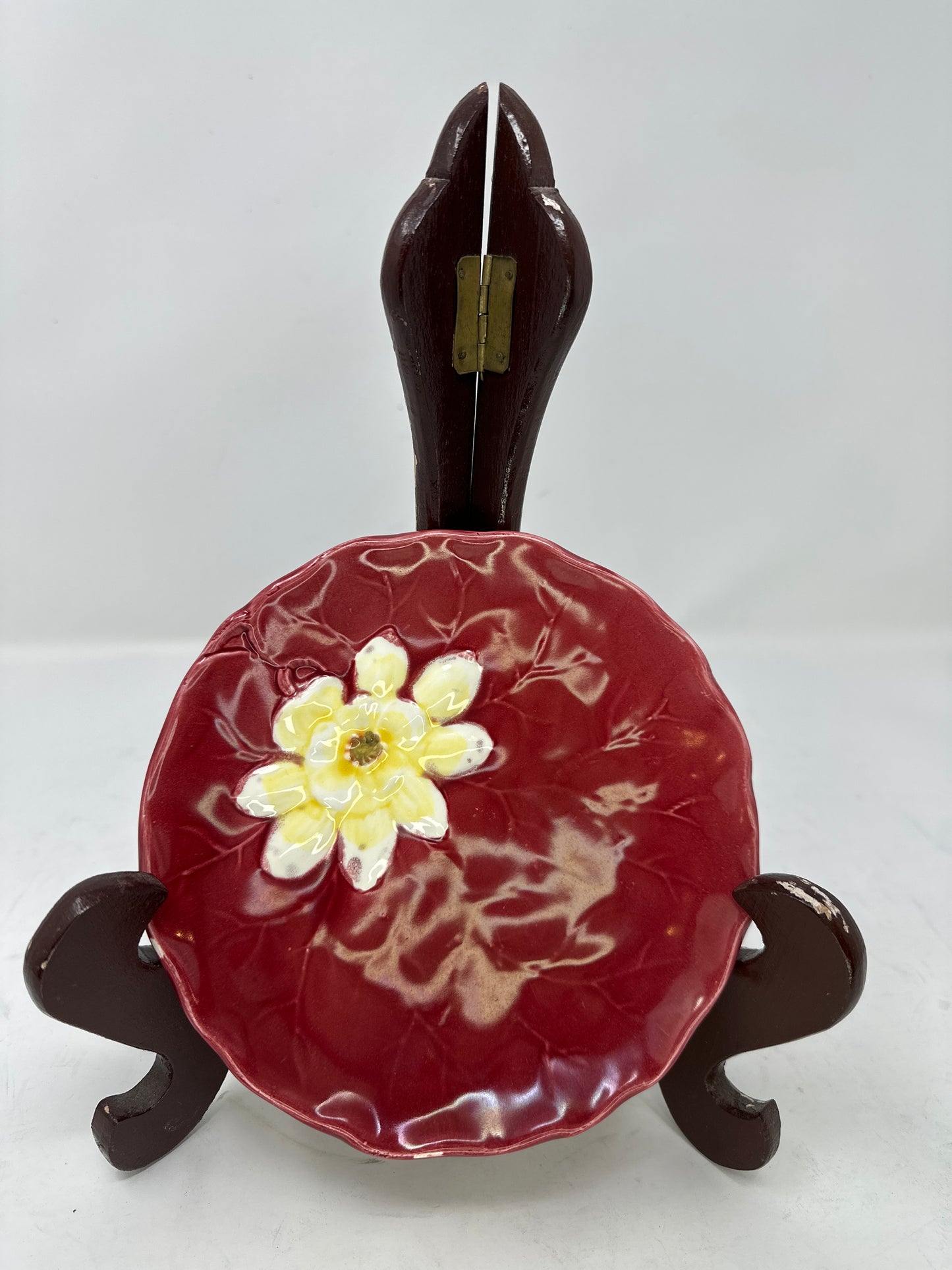 Zell German Majolica Lilypad Plate