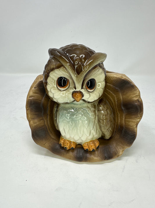 Vintage Owl Planter