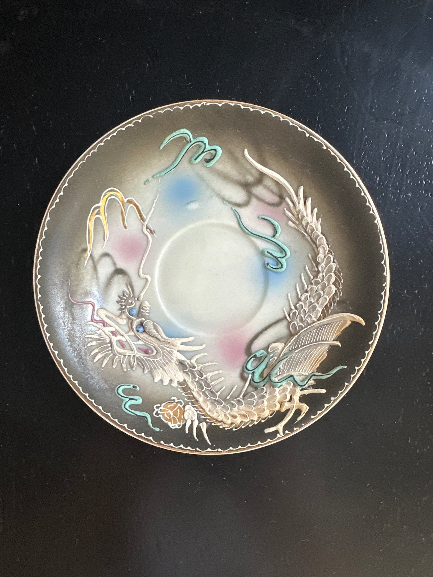 Black Dragonware Saucer