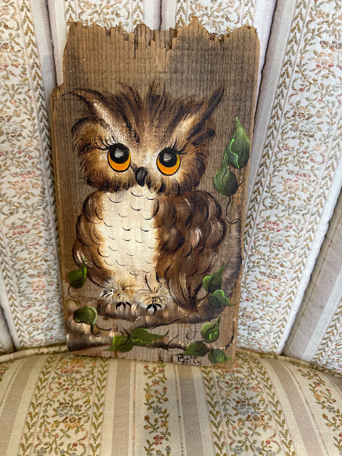 Hand painted Owl - Betty Cooper