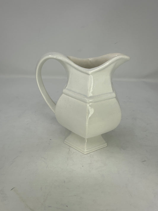 White Ironstone Creamer