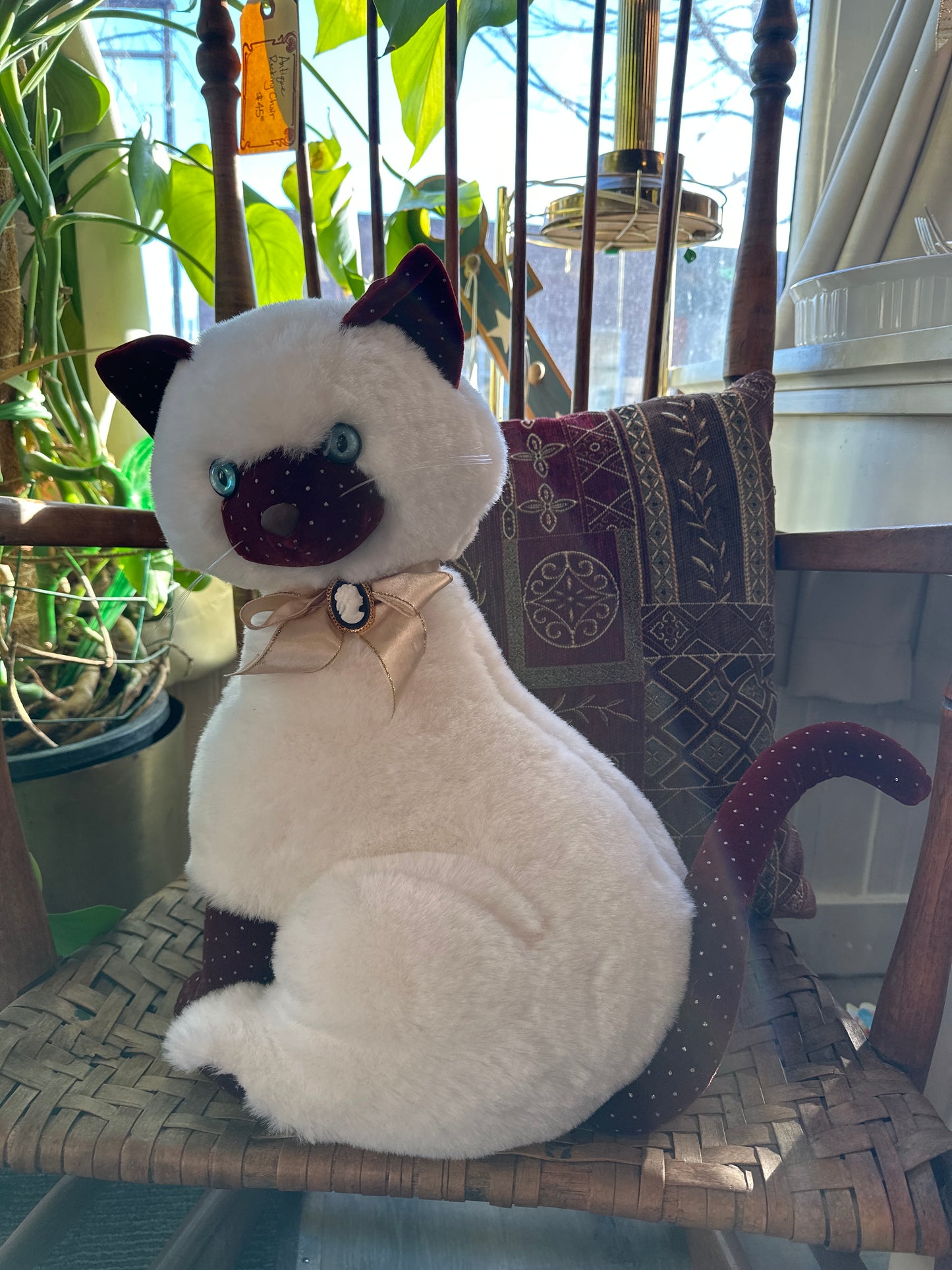 Vintage Applause After Eight Cameo Plush Siamese Cat circa 1986