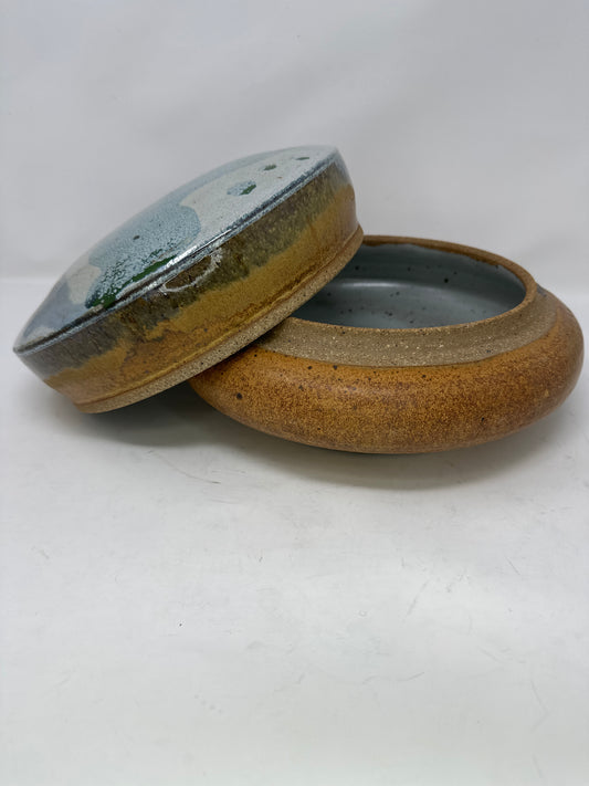 Hand Thrown Pottery Bowl with Lid