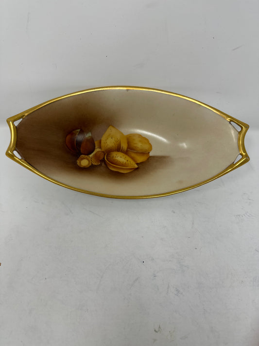 Porcelain Gilded Arts Nouveau Tray