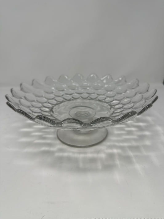 Thousand-eye Glass Pedestal Bowl